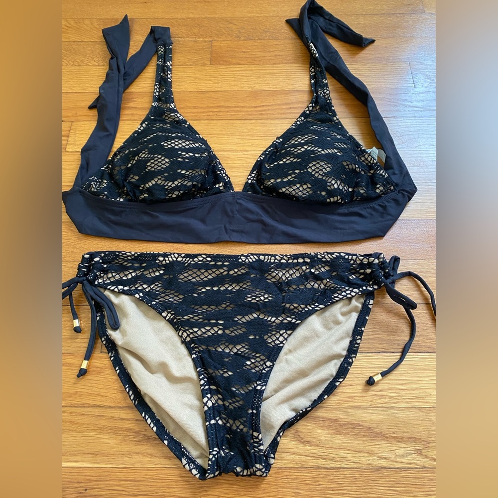 New Black Bikini Set L